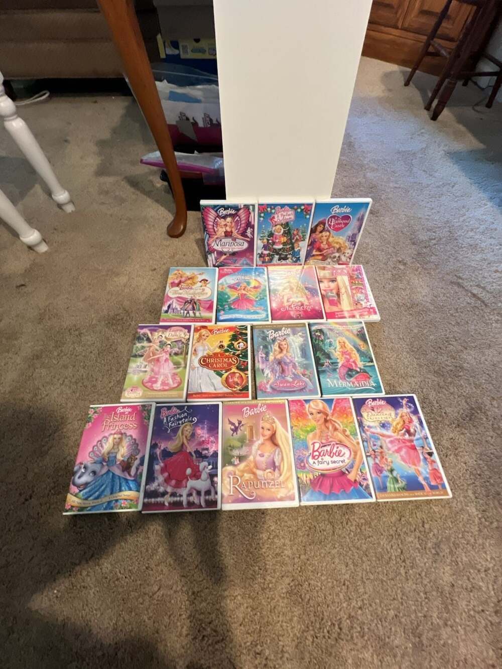 Barbie Movie DVD Lot of 16 Kids Animated Feature Films Collection